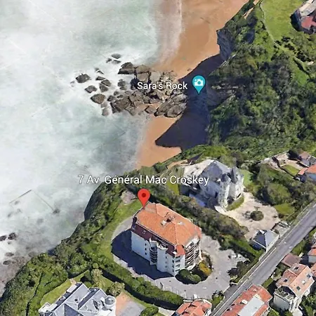 Gulf Stream, T2 Exceptionnel Pleine Vue Mer, Biarritz Centre, Terrasse, Renovation De Charme, Calme Absolu * Μπιαρίτζ